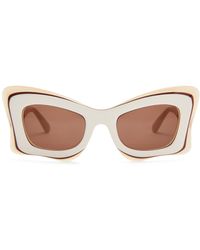 Loewe - X Paula's Ibiza Layered Butterfly Sunglasses - Lyst