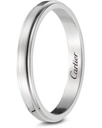 Cartier - Platinum D'Amour Wedding Band - Lyst