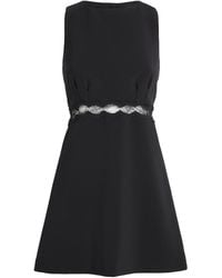 Claudie Pierlot - Lace-Trim Mini Dress - Lyst