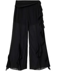 AllSaints - Frill-Trim Minna Trousers - Lyst