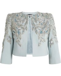 Jenny Packham - Satin Embellished Versalilles Jacket - Lyst