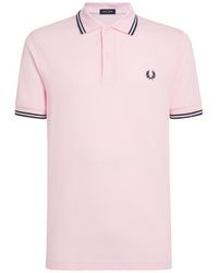 Fred Perry - Cotton Twin Tipped Polo Shirt - Lyst