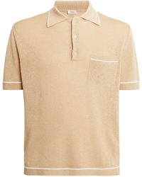 Agnona - Linen-silk Polo Shirt - Lyst