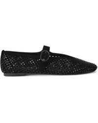 Kurt Geiger - Suede Embellished Mayfair Ballet Flats - Lyst