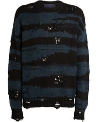 Juun.J - Mohair Striped Sweater - Lyst