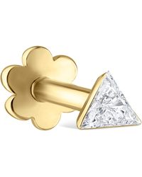 Maria Tash - Invisible-Set Diamond Triangle Single Stud Earring - Lyst