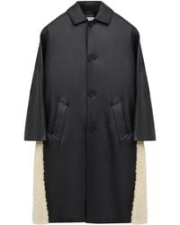 Loewe - Nappa Lambskin Shearling-Trim Coat - Lyst