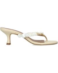 STAUD - Leather Freja Heeled Mules 60 - Lyst