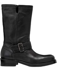 AllSaints - Leather Bailey Biker Boots - Lyst