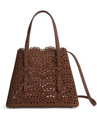 Alaïa - Suede Le Mina Tote Bag - Lyst