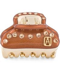 Alexandre De Paris - Plated Crystal-Embellished Claw Hair Clip - Lyst