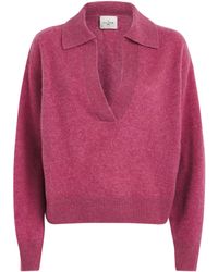 LeKasha - Organic Cashmere Jacksob Polo Sweater - Lyst