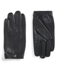 Dents - Leather Touchscreen Rollestone Gloves - Lyst
