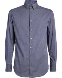 Giorgio Armani - Cotton-blend Striped Shirt - Lyst