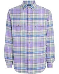 Polo Ralph Lauren - Cotton Flannel Check Shirt - Lyst