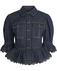 Cinq À Sept - Guipure Lace-Trim Sylvia Jacket - Lyst