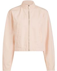 Alaïa - High-Neck Denim Jacket - Lyst