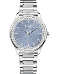Piaget - Stainless Steel And Diamond Polo Date Watch - Lyst