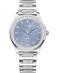 Piaget - Stainless Steel And Diamond Polo Date Watch - Lyst