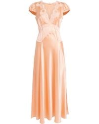 Doen - Silk-Lace Coraline Midi Dress - Lyst
