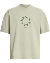 AllSaints - Tierra Oversized Crew Neck Logo T-shirt - Lyst
