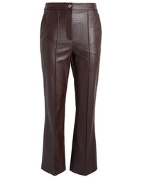 Max Mara - Faux Leather Queva Trousers - Lyst