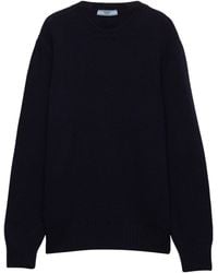 Prada - Wool-Cashmere Sweatshirt - Lyst