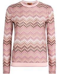 Missoni - Zigzag Crew-Neck Sweater - Lyst