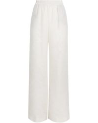 Eleventy - Linen-Blend Elasticated Trousers - Lyst