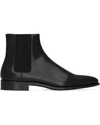 Saint Laurent - Leather Adrien Chelsea Boots - Lyst