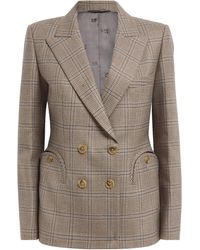 Blazé Milano - Virgin Wool Check Charmer Double-Breasted Blazer - Lyst