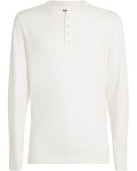 PAIGE - Long-Sleeved Henley Top - Lyst