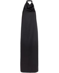 Esse Studios - Satin Halterneck Cartia Maxi Dress - Lyst