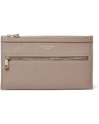 Aspinal of London - Grained Leather Hudson Travel Pouch - Lyst