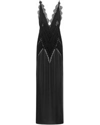 Tom Ford - Satin Lace-Detail Maxi Dress - Lyst