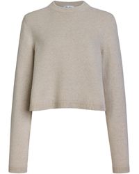 Alaïa - Cashmere-Blend Cropped Sweater - Lyst