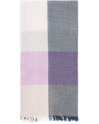 Johnstons of Elgin - Cashmere Check Ethie Scarf - Lyst