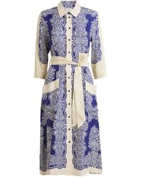 Claudie Pierlot - Printed Midi Shirt Dress - Lyst