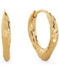 Monica Vinader - Vermeil Siren Huggie Earrings - Lyst