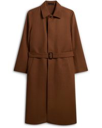 dunhill - Camel Balmacaan Coat - Lyst