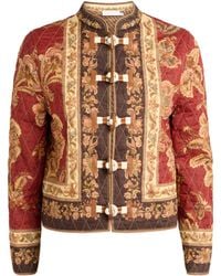 Zimmermann - Cotton Printed Aster Bomber Jacket - Lyst