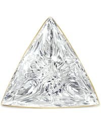 Maria Tash - Invisible Set Triangle Diamond Threaded Stud Earring - Lyst