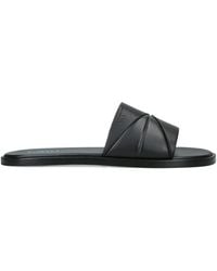 Loewe - Leather Origami Slides - Lyst