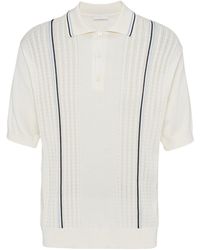 Prada - Silk-cotton Polo Shirt - Lyst
