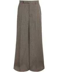 Rick Owens - Wool Wide-Leg Trousers - Lyst