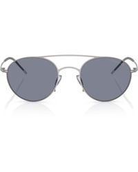 Giorgio Armani - Metal Round Sunglasses - Lyst