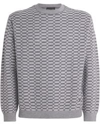 Emporio Armani - Virgin Wool Op-Art Sweater - Lyst