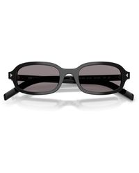 Prada - Acetate Oval Sunglasses - Lyst