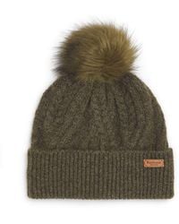 Barbour - Pom-Pom Elsdon Beanie - Lyst