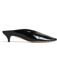Bottega Veneta - Lambskin Vesta Heeled Mules 40 - Lyst